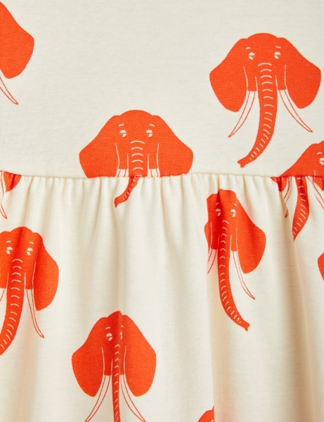 MINI RODINI Kleid Elephants - rot